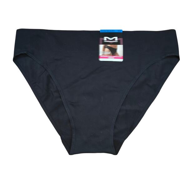 Maidenform Seamless High Leg Bikini Black Women Xl/8 - Picture 1 of 3